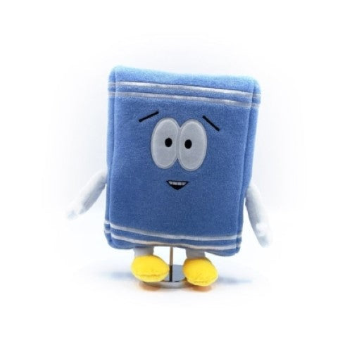 Youtooz South Park Towelie vinyl figurine, 9 inches tall, featuring a purple body, white stripes, and a cheerful expression.