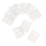 Corsage Bracelet Buckle Pack 10 Clear (3.8x3.2cmH)