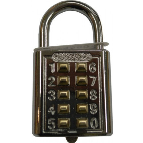 Padlocks Tricircle Push Button Comb #Zl40   40mm