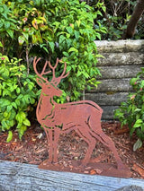 Garden Decoration - Deer Standing 38 x 10 x 47cm (Set of 2)