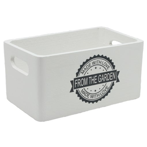 White Wooden Garden Box