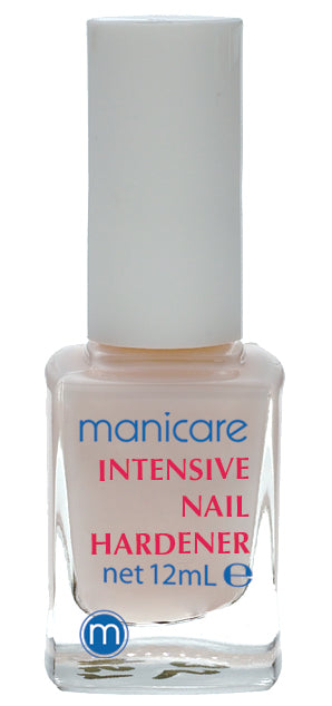 "Manicare Maximum Strength Nail Defence, a 14-day treatment for strengthening and protecting soft, thin nails with a brilliant shine."