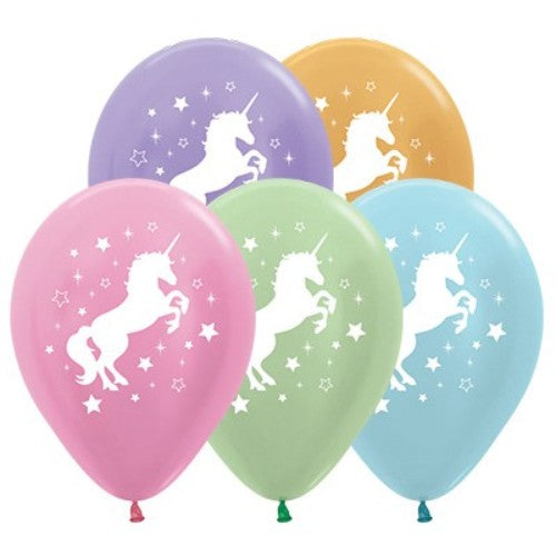 30cm Unicorn Sparkles & Stars Metallic Assortment - Pack of 25