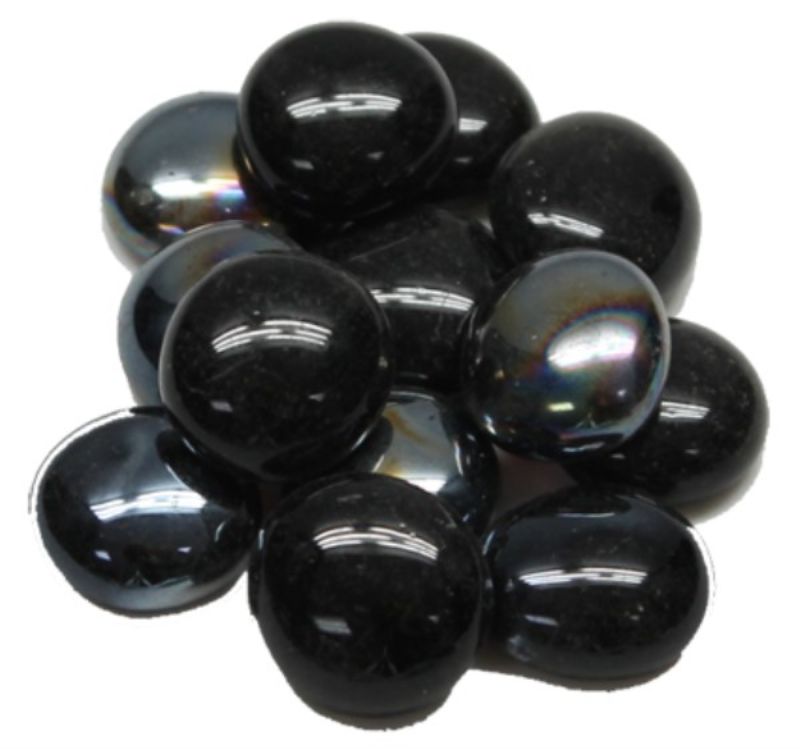 Dectorative Stone - Glass Gems Black 420g