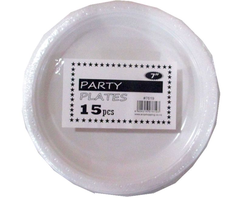 DISPOSABLE PLATES - 7" (180pcs)