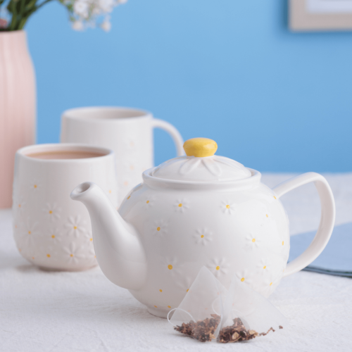 6 Cup Teapot - Price & Kensington Daisy Stoneware (1100ml)