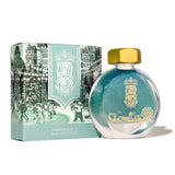 Bottle of Ferris Wheel Press Frontenac Blue ink, 38ml, featuring vibrant blue color, smooth flow, and excellent water resistance.