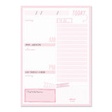 Ballerina Pink daily planner pad featuring 60 tear-off sheets for to-dos, schedules, and notes, perfect for busy lives.