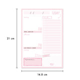 Pukka Carpe Diem Daily Planner Pad in Ballerina Pink, featuring 60 tear-off sheets for effective daily organization.