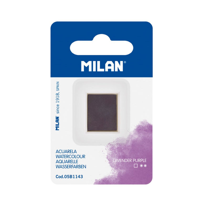 Milan Watercolour Paint Half Pan Refill Lavender Purple