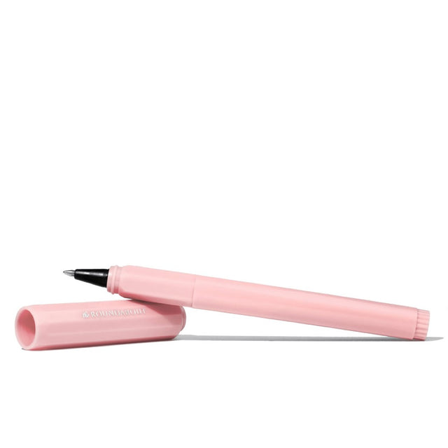 Ferris Wheel Press Roundabout rollerball pen in Billowing Blush, perfect for nostalgic writing with customizable fountain pen inks.