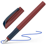 Schneider Fountain Pen Xpect in vibrant ketchup red with ergonomic grip and medium steel nib for smooth writing.