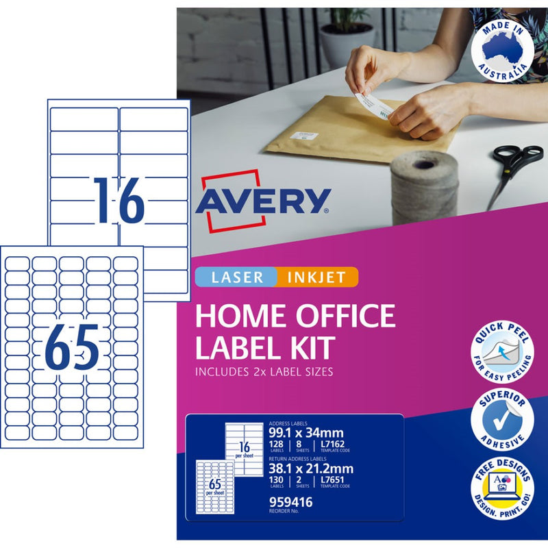 Avery Home Office Label Kit Address Labels & Address Labels 10 Sheets