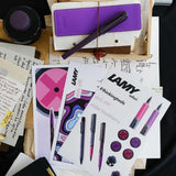 Lamy Safari LE Ballpoint in Violet Blackberry, featuring a stylish design, ergonomic grip, and durable ABS plastic.