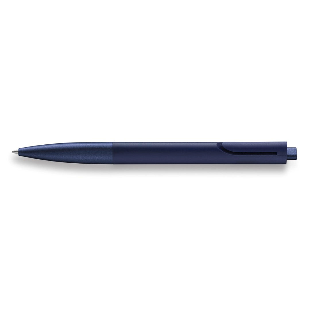 Lamy Noto LE Ballpoint in Deepblue, featuring a triangular design for comfort and integrated clip for convenience.