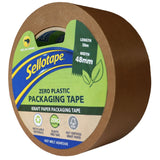 Eco-friendly Sellotape Zero Plastic Kraft Paper Tape, 48mm x 50m, durable, easy-tear, made from FSC-certified materials.