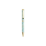 Filofax Ballpoint Pen Botanical featuring elegant botanical designs, 1mm black ink, and smooth twist mechanism for effortless writing.