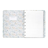 Filofax A5 Botanical Mint Notebook with lined pages, twin-wire binding, and stylish elastic closure for organization and creativity.