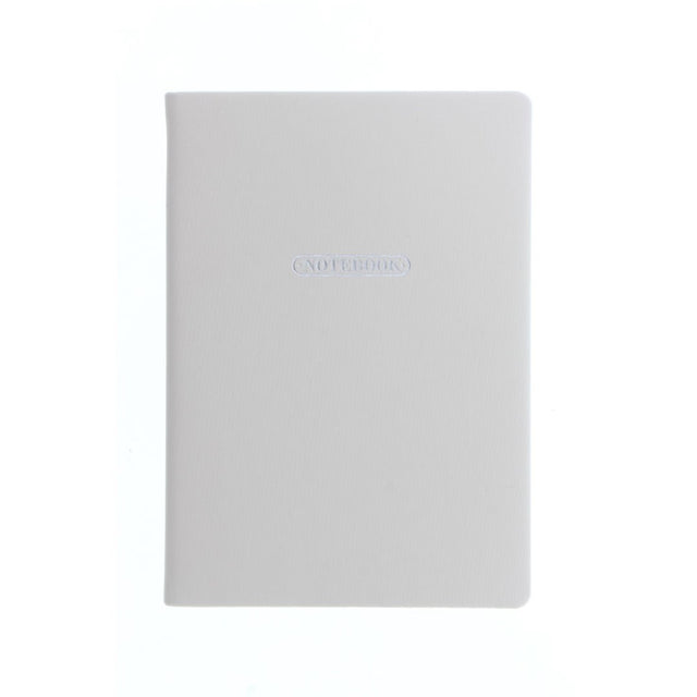 A5 ruled notebook with pastel stone covers, 192 pages of fountain pen-friendly paper, silver gilt edges, and ribbon marker.