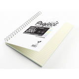 Silvine Tinted Project Book A4+ with 200 lined pages, 5 colored sections, and twin wire binding for easy organization.