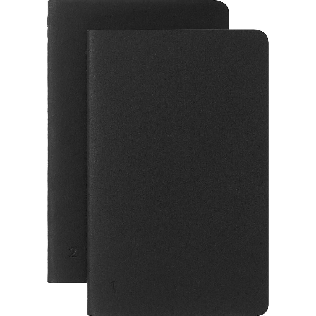 Moleskine Smart Cahier Journal Pack 2 in black, featuring pocket-sized design for notes and sketches, compatible with Smart Writing Pen.