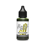 Vibrant green 30ml Octopus Fluids resin ink bottle, ideal for coloring resin artwork, jewelry, and creative projects.