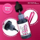 Vibrant 30ml Octopus Fluids Resin Ink in Beetroot Red, perfect for coloring various resin projects and crafting.