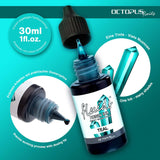 Teal turquoise resin ink in a 30ml bottle, ideal for vibrant epoxy and acrylic resin art projects.