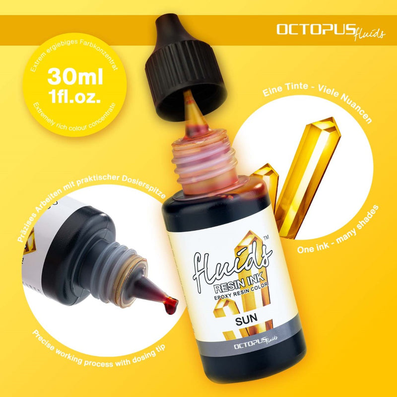 Octopus Fluids Resin Ink Sun Yellow 30ml