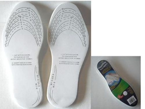 Memory foam insoles (set of 2) for enhanced comfort and support in everyday footwear, ideal for alleviating foot fatigue.
