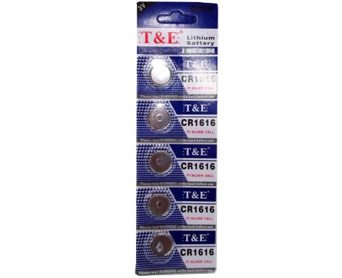 Cell Battery 5pc - Size Cr1616 X 5 Units