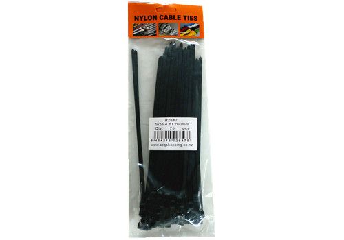 Cable Ties 20cm - Black (600pcs)