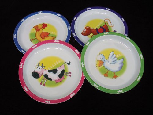 Melamine Kids Plate - 21cm (Set Of 6 Assorted)