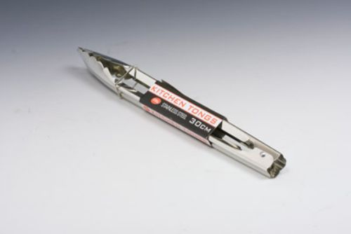 Tongs - Polished Steel 30cm (Set Of 3)