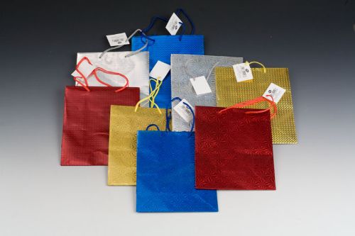 Holograph Gift Bag - Medium 23cm (Set Of 12 Assorted)