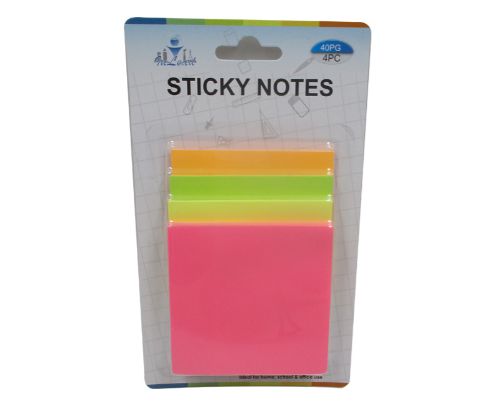 Sticky Notes  - 4 Piece Set X 12 Units