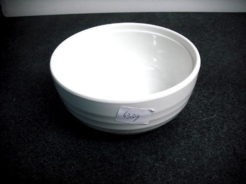 Set of 12 white melamine bowls, 15cm, perfect for serving salads, snacks, and desserts with modern elegance.