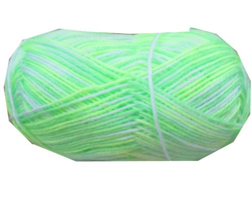 2 Tone Acrylic Yarn Acrylic - 100g (Neon Green)  - Set Of 6