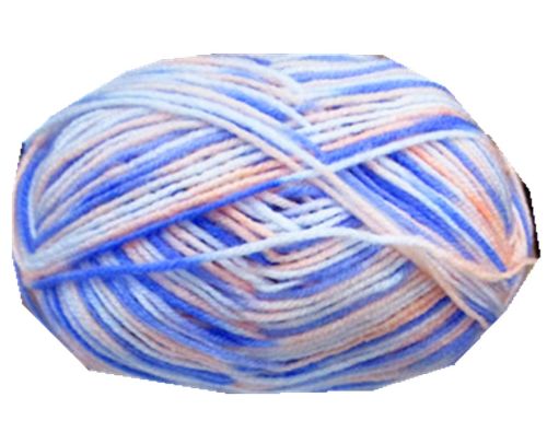 2 Tone Acrylic Yarn Acrylic - 100g (Black / White)  - Set Of 6