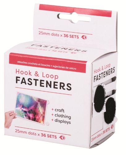 Hook And Loop Fasteners - Round (Set Of 3)