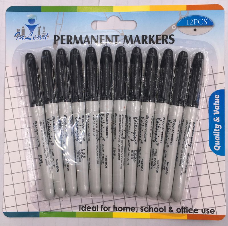 PERMANENT MARKERS - Black (144pcs)