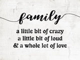 Wall Art on MDF - Family (40 x 60cm)