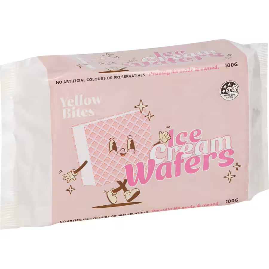 Wafers Ice Cream Pink Raspberry - JJS - 100G