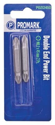 Promark No 2 x 45mm Double End Pozi Power Bits