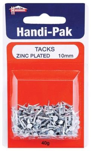 (Card-40g) Handipak 10mm Zinc Tacks