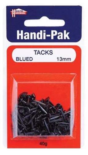 (Card-40g) Handipak 13mm Blued Tacks