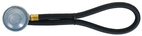 Campmaster 600mm 3/8 LH 1/4 BSP Gas Hose and Regulator