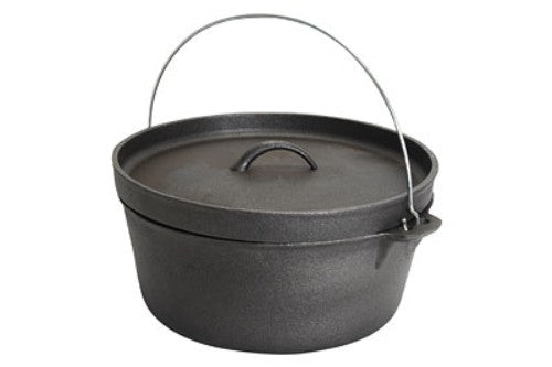 Campmaster 7.5L Dutch Cast Iron Lip Type Camp Oven