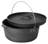 Campmaster 7.5L Dutch Cast Iron Lip Type Camp Oven