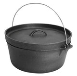 Campmaster 7.5L Dutch Cast Iron Lip Type Camp Oven